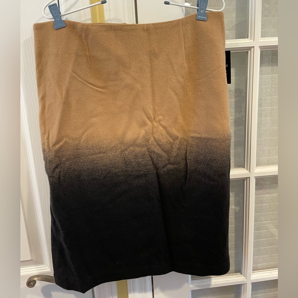 Anne Klein wool skirt ombre